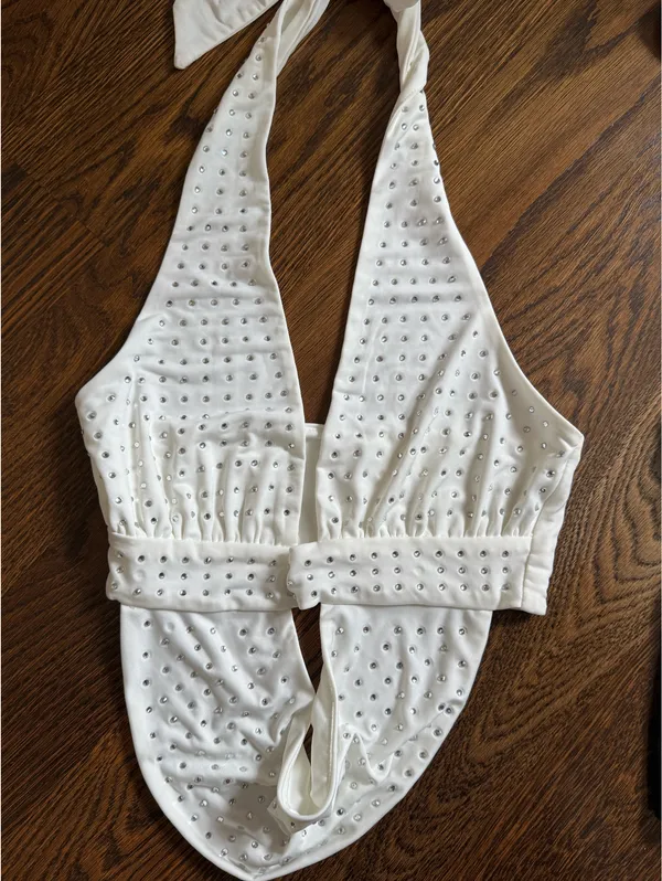 superdown Rhinestone Crop Top - Image 2