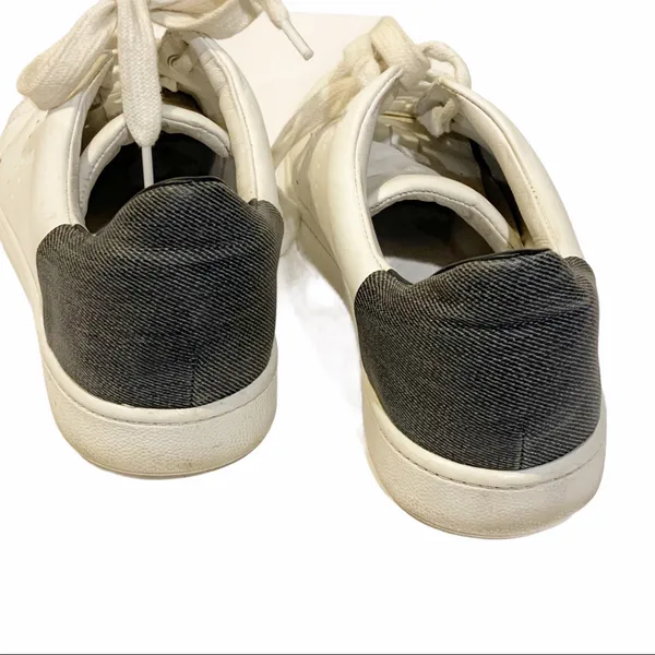 Vince Womens Size 7 White Leather‎ Varin Mixed Media Low Top Fashion Sneakers - Image 6