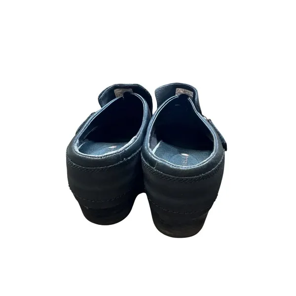 Merrell womens black leather mule clogs shoes 9 SKU 6830 - Image 6