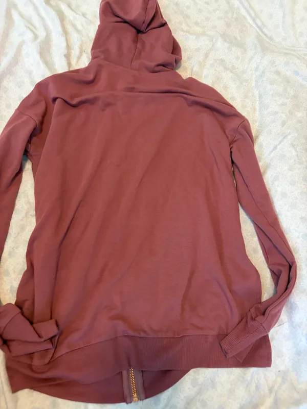 Pink zip up hoodie Size XS - Image 3