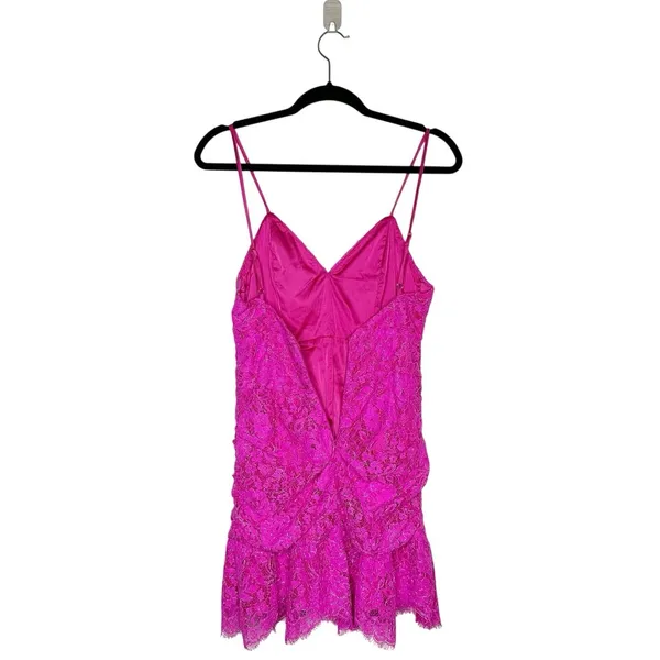 Revolve NBD Ruffle Lace Mini Dress Women's Pink Size Small - Image 4