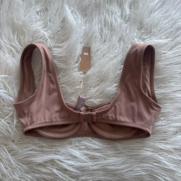 Skims Shaping Swim Unlined Underwire Bikini Top Sienna Size XS - Image 7