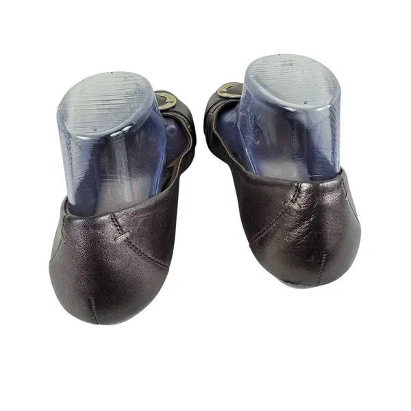 Andrew Geller‎ Brown Metallic Buckle Low Heeled Ballet Slip Ons Office Wear 7.5 - Image 3