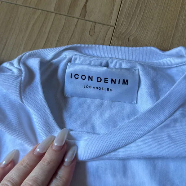 Icon Denim White Shirt - Image 2
