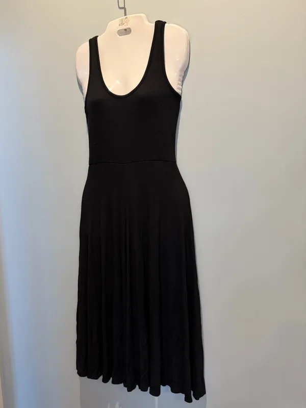 Marine Layer Lexi Fit and Flare black sleeveless midi dress Size XSmall NWT - Image 9