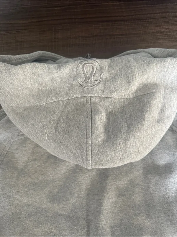 Lululemon Women’s Light Gray Scuba Half-Zip Hoodie - Image 6