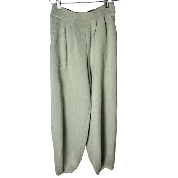 Free People Beach Freya Knit Balloon Leg Pants in light green XS - Image 4