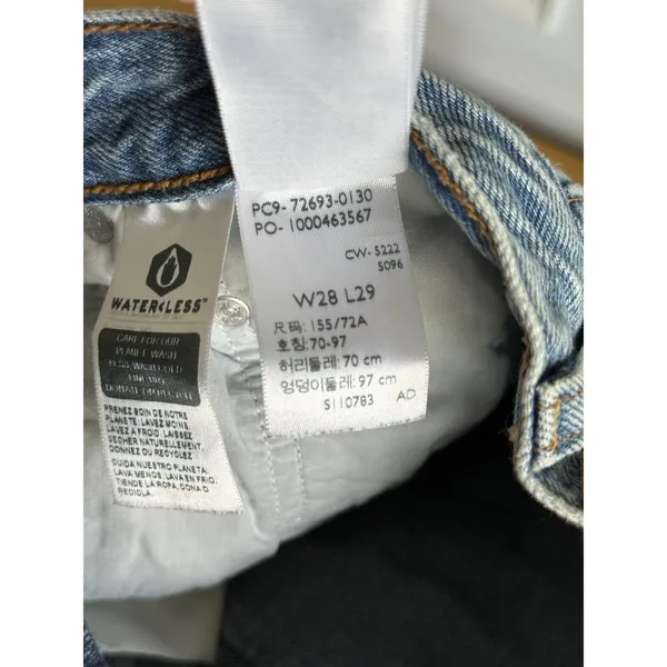 Levi's Ribcage Straight‎ Ankle Jeans Womens W28 L29 Blue High Waist Denim - Image 8