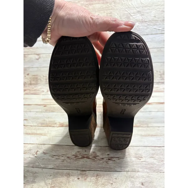 Teva Foxy Ankle Boots Booties Women's Size 7 Brown Leather Round Toe - Image 8