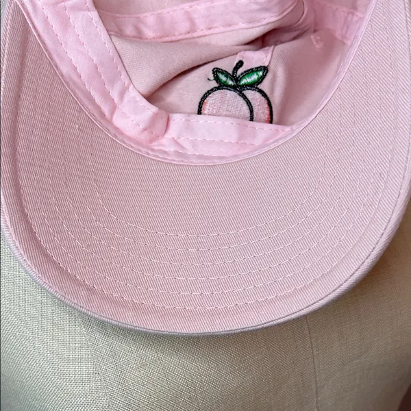 Mighty Fine Baseball Cap Embroidered with  Peach Emoji adjustable strap back NEW - Image 5