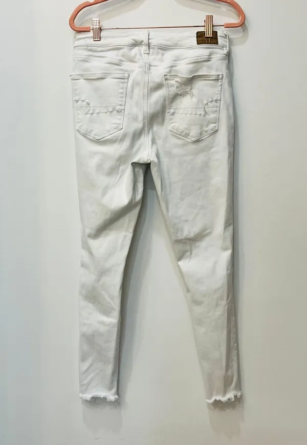 American Eagle high-rise jeggings white distressed - Image 4