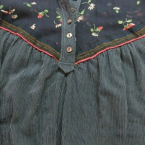 Anthropologie top by Free People bavy pinstripe S - Image 4