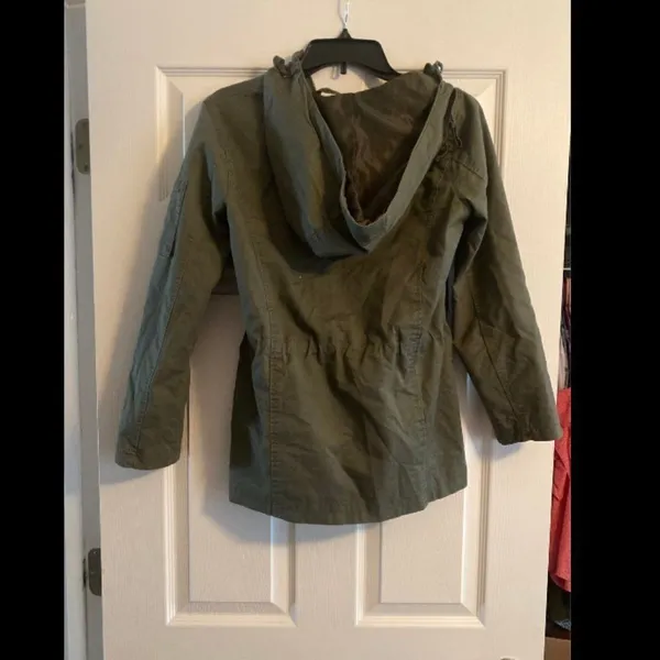 New look‎ hooded green jacket small - Image 5