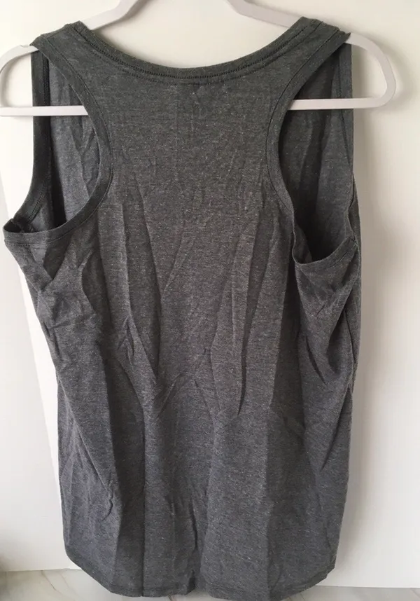 Sleeveless Tank Top, XL Gray - Image 4