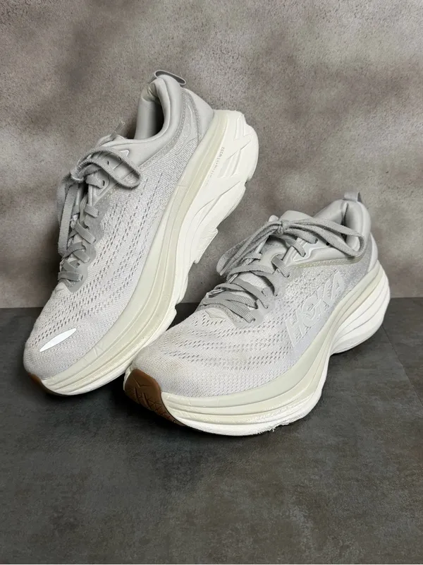 Hoka One One Bondi 8 Women’s Running Shoes Lunar Rock/Nimbus Cloud Size 9B - Image 14