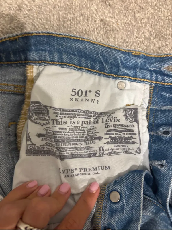 Levi’s 501® Skinny Women's Jeans in Tango Light - Size: W25 L28 - Image 7
