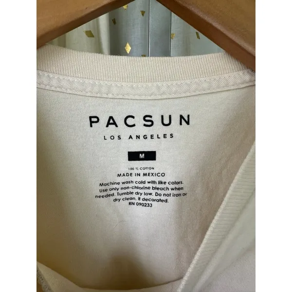 Pacsun 100% Cotton Keep Going Growing Make Waves Crew Neckline Novelty T-Shirt M - Image 7