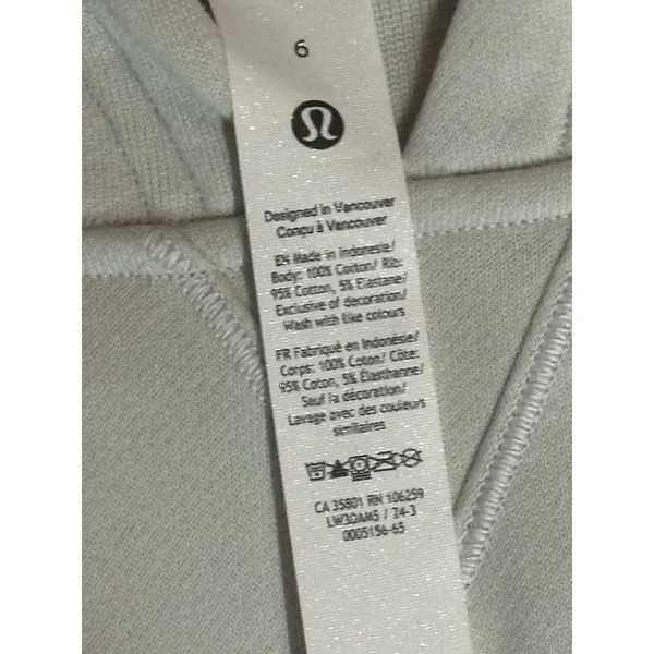 Lululemon Scuba Pullover Hoodie Mint Green Womens Size 6 LW3DAMS - Image 3