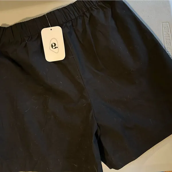 S Elodie 100% Cotton Black Shorts - Image 5