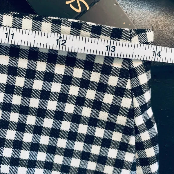 Women’s Shinestar Black And White Checkered Skirt Size M NWT - Image 7