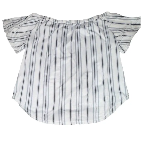 Unbranded Off the shoulder Top Gray Size L - Image 3