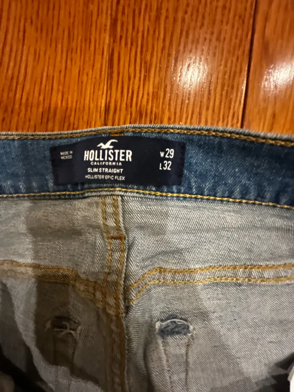 HOLLISTER CALIFORNIA SLIM STRAIGHT EPIC FLEX denim jeans size w 29/L32 - Image 19