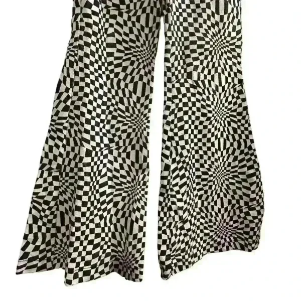 Princess Polly Women's Flared Checkerboard Pants Size 0‎ Black and White - Image 7