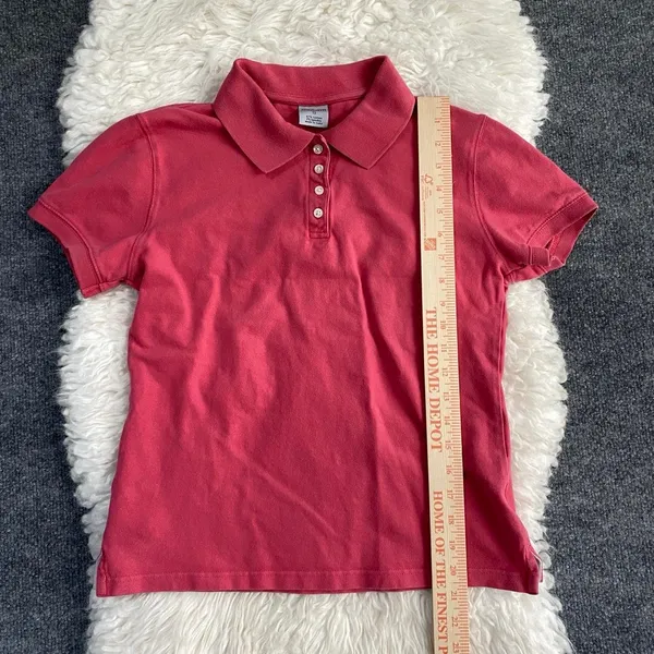 Carhartt Pink Polo Collared Shirt Short Sleeve Y2k Preppy Casual Academia - Image 7