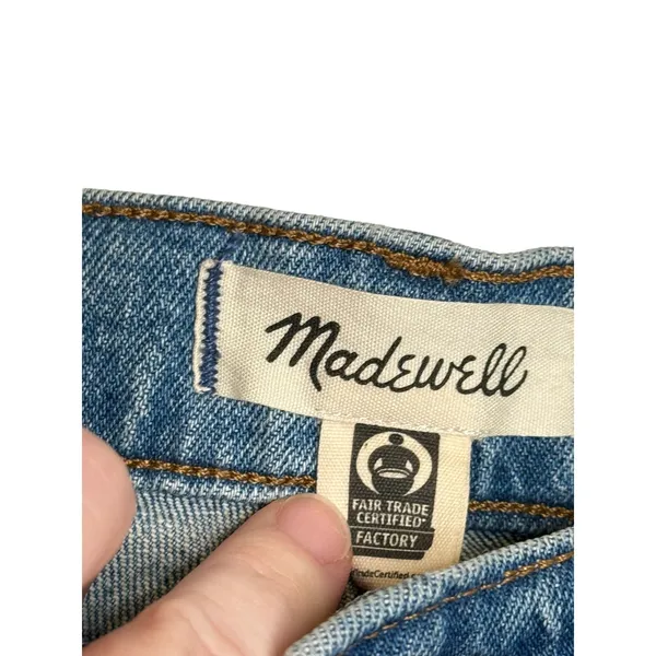 Madewell Women Jeans The Perfect Vintage Hi-Rise Straight‎ Mid Wash Crop 25 NWT - Image 5