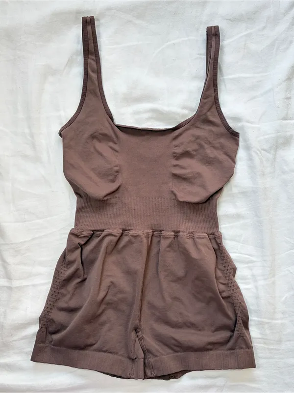 NWOT FREE‎ PEOPLE MOVEMENT Good Karma Runsie in Driftwood, Small - Image 3