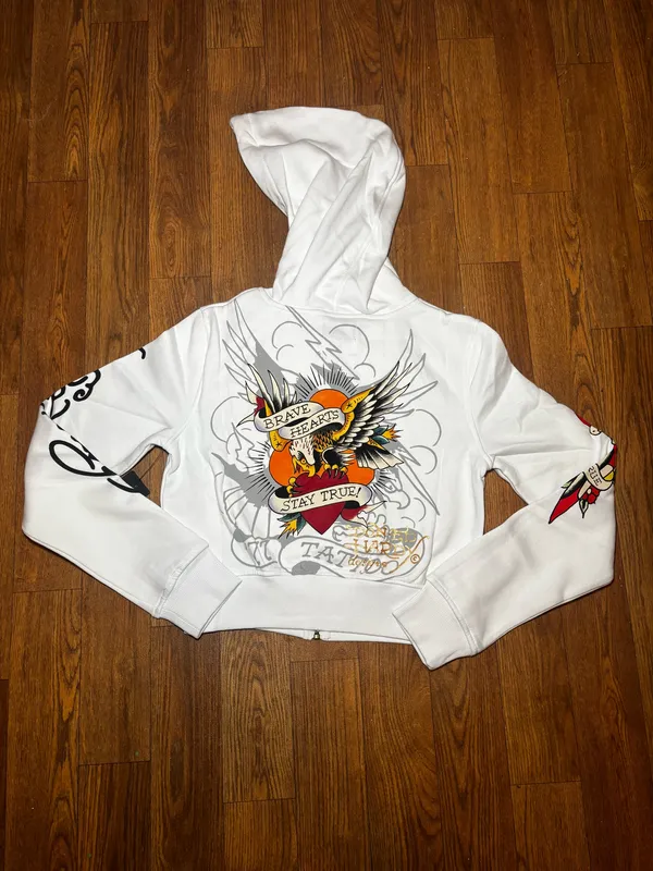White Ed Hardy Jacket - Image 2