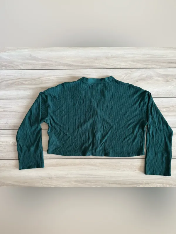Travis Mathew Evening Retreat Long Sleeve Cardigan Green Medium NWT - Image 6