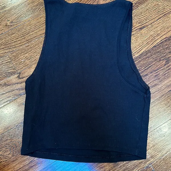 Zara basic cropped rib tank medium - Image 2