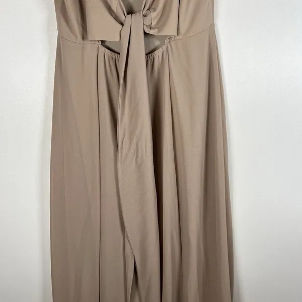Show Me Your Mumu Tan‎ Lauren Tie Maxi Dress Women's Size Small Wedding Formal - Image 7