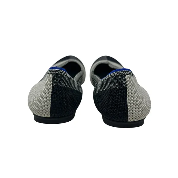 Rothy's The Flat Captoe Black White Plaid Check‎ Retired Ballerina Size 7 - Image 8