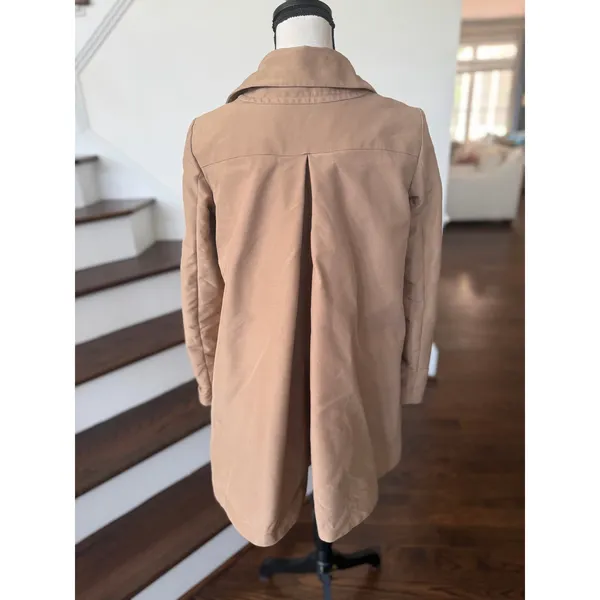 DSquared2 Oversize A-Line Swing Cropped Length Trench Coat Flaw - Image 4