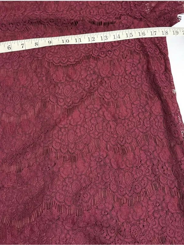 Lulu's Burgundy Lace Mini Dress - Image 8