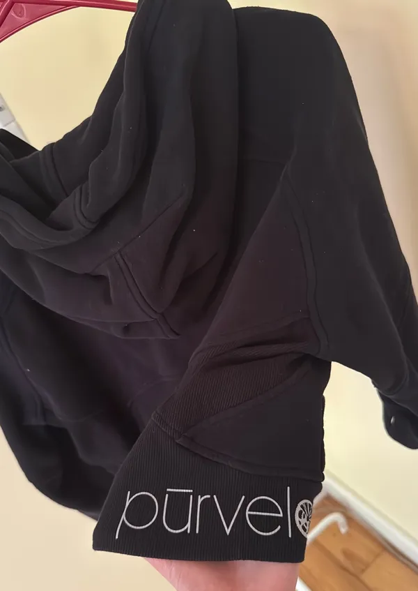 Purvelo Cropped Black Zipup Jacket Size 8 - Image 2