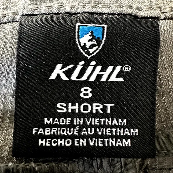 Kuhl Horizn Cargo Pants UPF 50 Skinny Fit Mid Rise Quick Dry Climbing Gray 8S - Image 3
