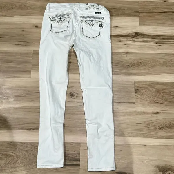 Miss Me Signature Ankle Skinny White Jeans Women’s 29 - Image 2