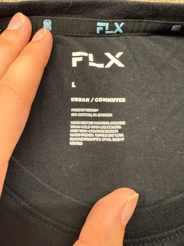 FLX Workout Tee Black Size L - Image 2