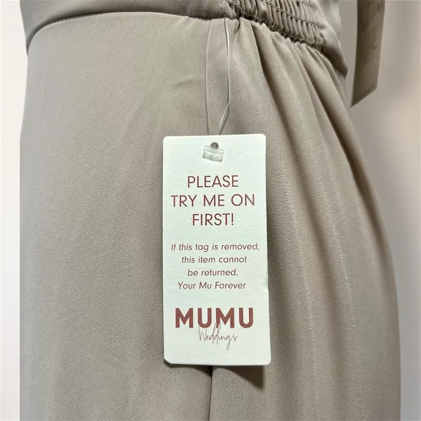 Show Me Your Mumu Shannon Maxi Dress One Shoulder Beige Bridesmaid Wedding Guest - Image 7