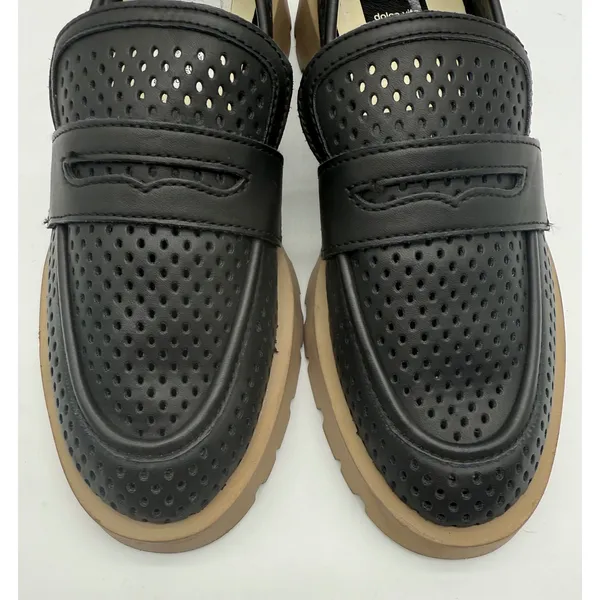 New! Dolce Vita Malila Black NubuckLeather Loafer with Lug‎ Sole Sz 9 $140 - Image 3