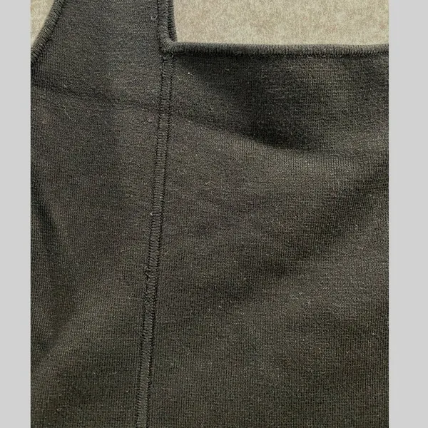House of Harlow 1960 Black Knit Square Neck Cropped‎ Tank Top Medium Boho Chic - Image 5