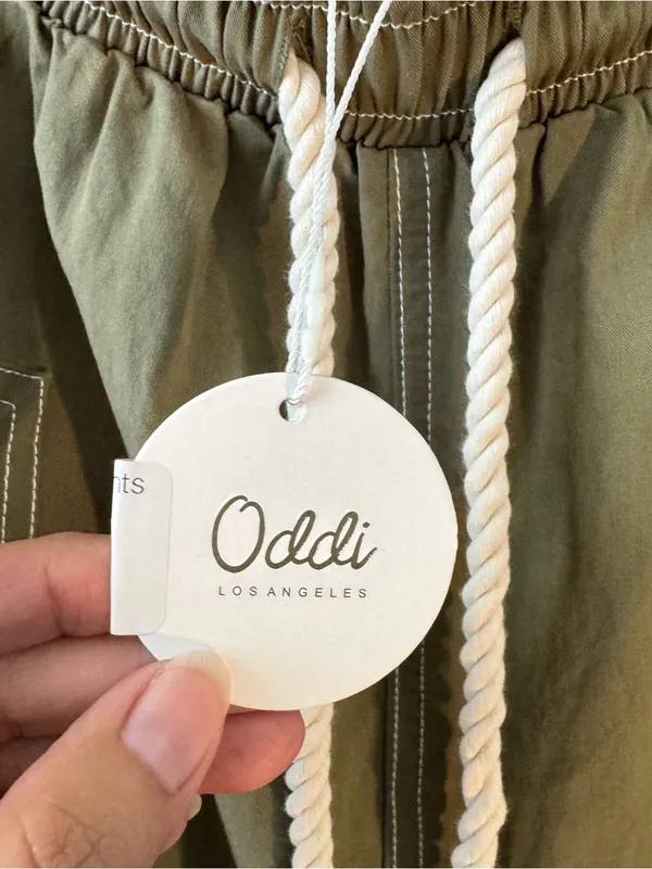 ODDI Los Angeles Olive Boho Balloon Jogger Pants Plus Size 3X Utility - Image 4