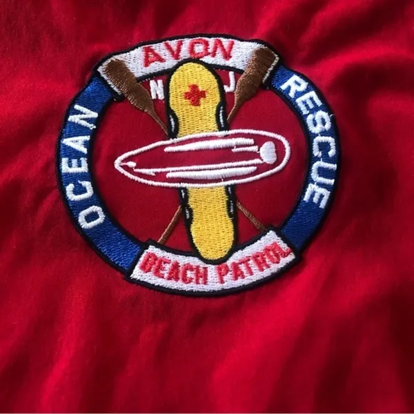 Patagonia Boardie 6 Special Red Avon Ocean Rescue Beach Patrol Shorts 4 - Image 7