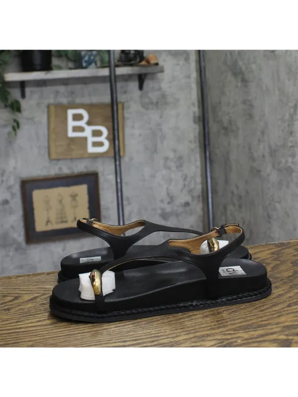 NWT DV Dolce Vita Pacey Round Toe Ring Footbed Flat Sandals PACEY Black 9M - Image 12