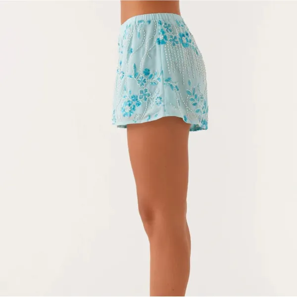 NWOT Peppermayo Mercer Sequin Shorts - Image 2