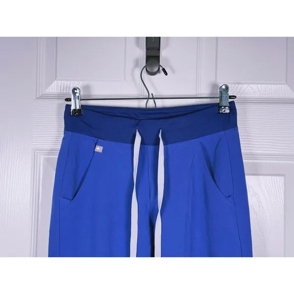FIGS Womens Zamora Jogger Scrub Pants Size XXS Blue Medical Workwear Utility - Image 5