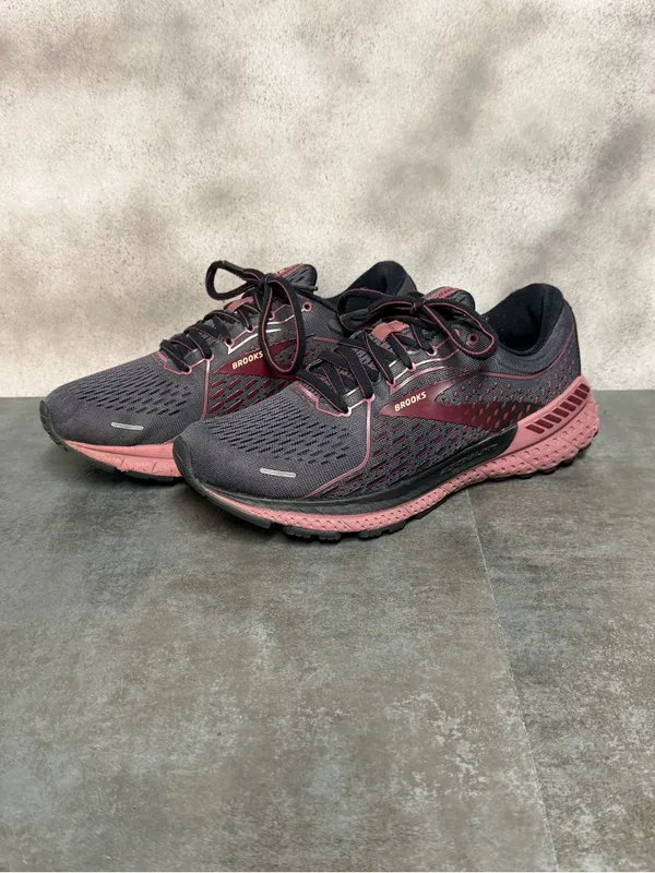 Brooks Adrenaline 21 Women's Black/Purple Running Shoes 1203291B050 Size 7B - Image 6